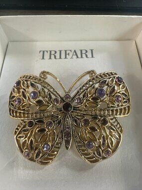 Trifari Butterfly Broach